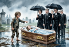 “A homeless boy screamed, ‘She’s still alive!’ He rushed to the coffin. His secret left the billionaire paralyzed.”