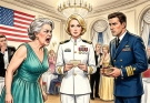 “At the military ball, my MIL screamed ‘arrest her’ when she saw my dress whites. She thought I was an impostor. One ID scan silenced the room.”