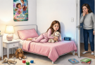 My eight-year-old kept telling me her bed felt “too tight.” At 2:00 a.m., the camera finally showed me why.